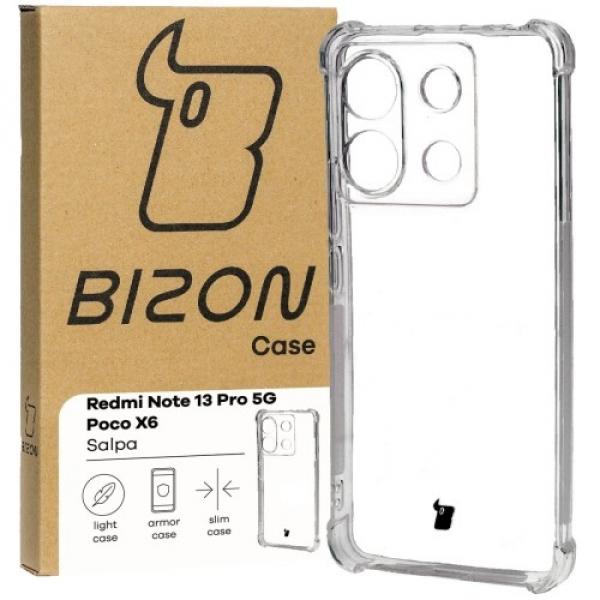 Elastyczne etui Bizon Case Salpa do Xiaomi Poco X6 / Xiaomi Redmi Note 13 Pro 5G, przezroczyste