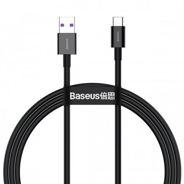 Kabel Baseus Superior USB-A do USB-C 66W 6A 1m, czarny