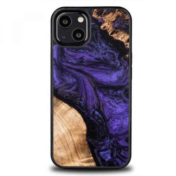 Drewniane etui Bewood do iPhone 13, Violet