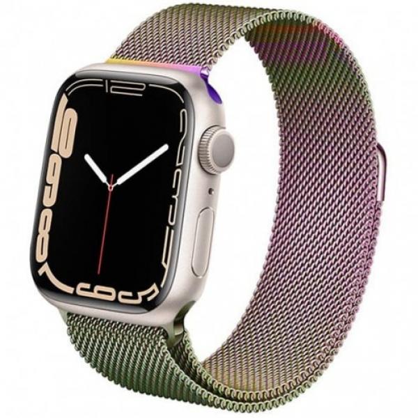 Pasek Crong Milano Steel Band do Apple Watch 42/41/40/38 mm, opalizujący