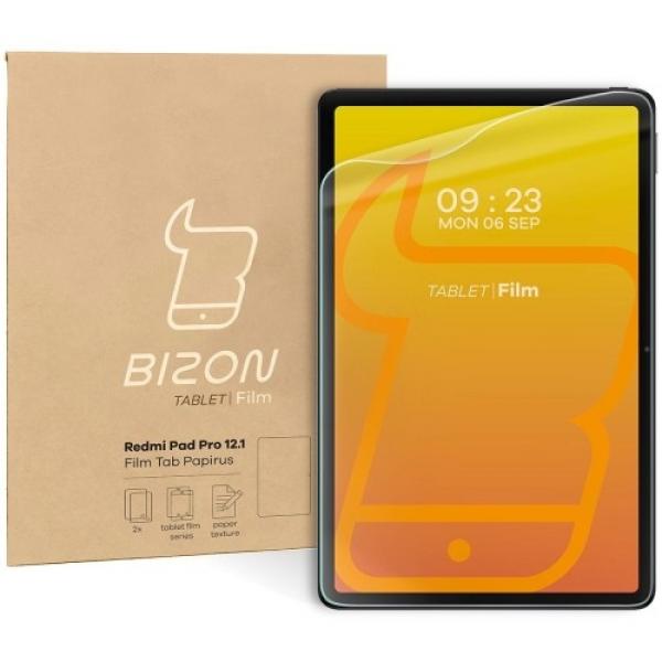 Folia imitująca papier Bizon Film Tab Papirus do Xiaomi Redmi Pad Pro 12.1, 2 sztuki