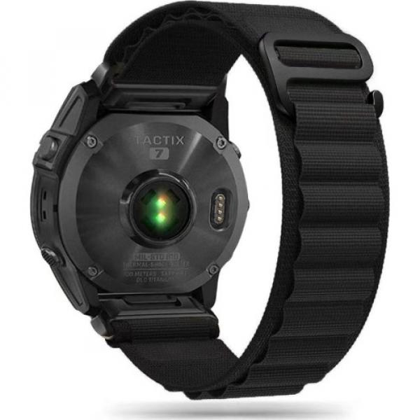 Pasek Tech Protect Nylon Pro, QuickFit 26mm do Garmin Fenix 8 (51 mm) / 7X Pro / 7X / 6X Pro, czarny