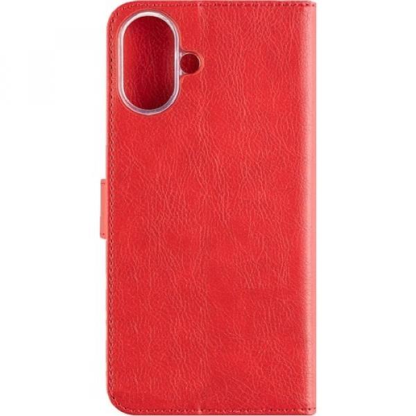 Etui Fixed Opus do iPhone 16 Plus, czerwone