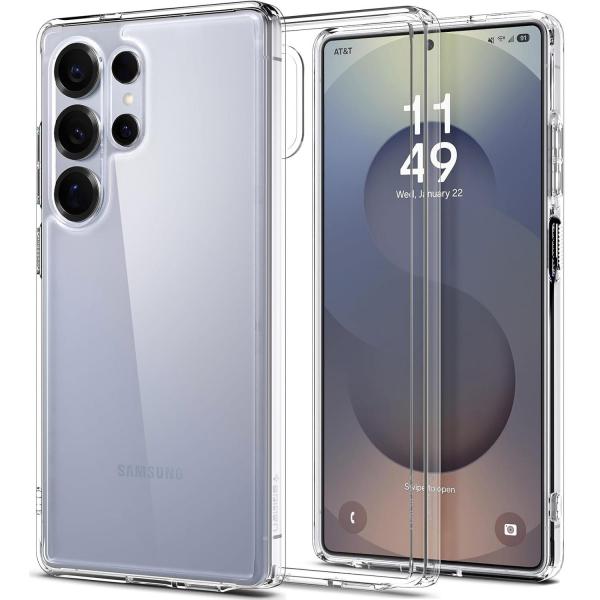 OUTLET: Etui Spigen Ultra Hybrid do Galaxy S25 Ultra, przezroczyste