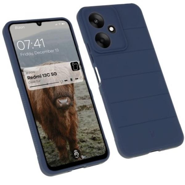 Pancerne etui Bizon Case Tur do Xiaomi Redmi 13C 5G, granatowe