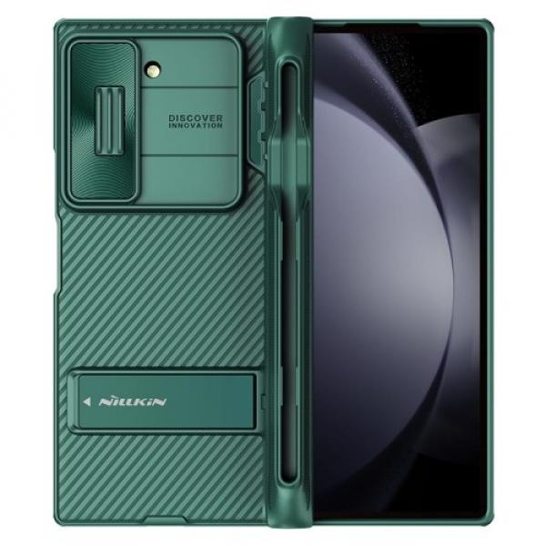 Etui z ochroną aparatu Nillkin CamShield Fold do Galaxy Z Fold6, ciemnozielone