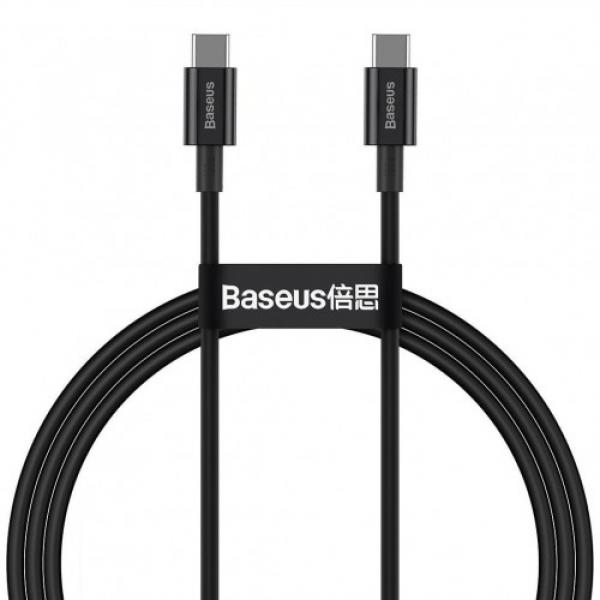 Kabel Baseus Superior 100W 5A USB-C do USB-C 1m, czarny