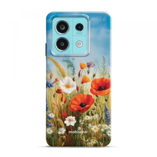 Etui ochronne do Xiaomi Redmi Note 13 5G, Mobiwear Elite Pro, łąkowe kwiaty