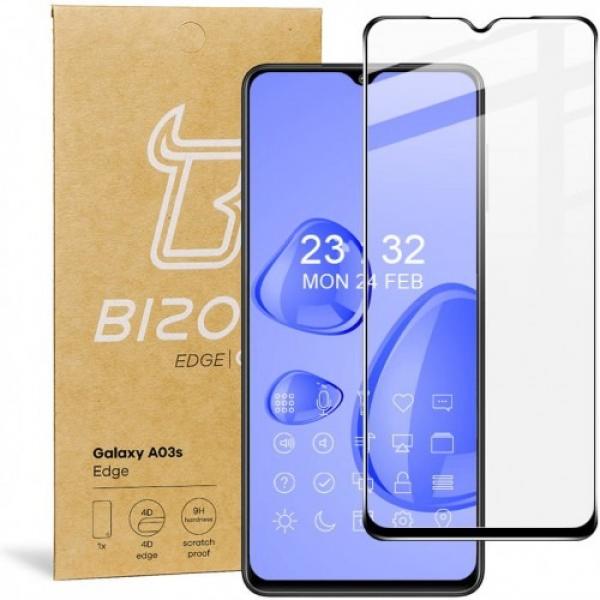 Szkło hartowane Bizon Glass Edge do Galaxy A03s, czarne