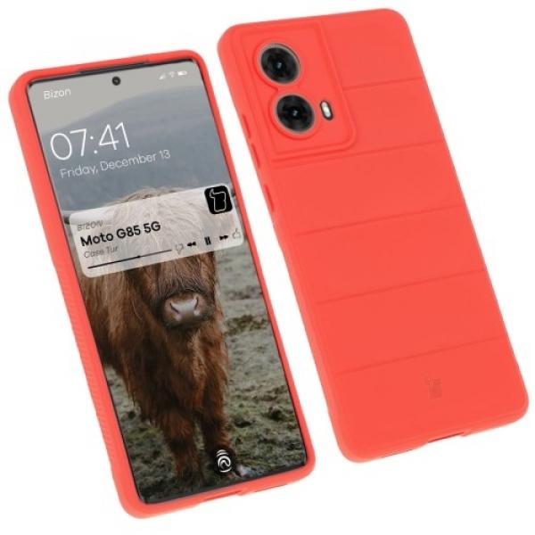 Pancerne etui Bizon Case Tur do Motorola Moto G85 5G, czerwone