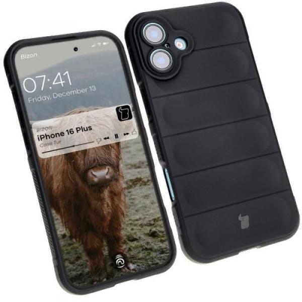 Pancerne etui Bizon Case Tur do iPhone 16 Plus, czarne