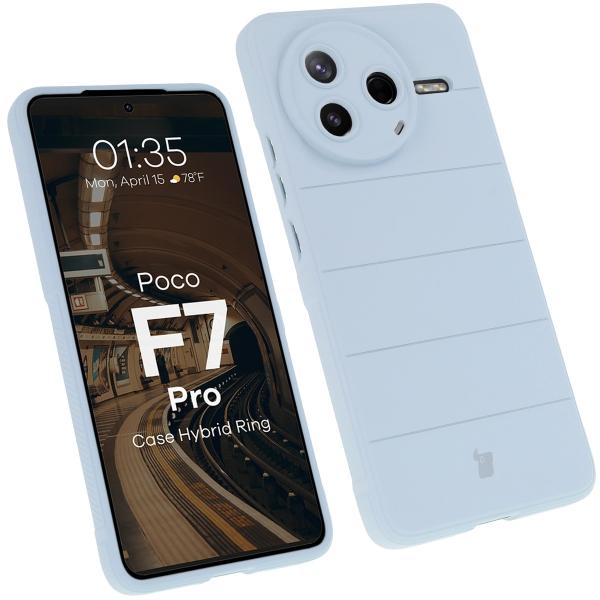 Pancerne etui Bizon Case Tur do Xiaomi Poco F7 Pro, jasnoniebieskie