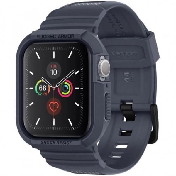 Etui z paskiem Spigen Rugged Armor Pro Apple Watch 45/44 mm, grafitowe