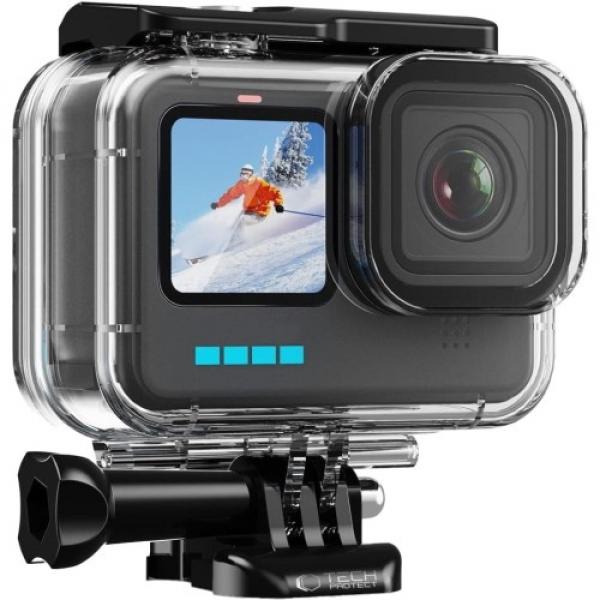 Etui, obudowa wodoodporna do GoPro Hero 9 / 10 / 11 / 12 / 13, Tech-Protect GA200 Waterproof Case, przezroczyste