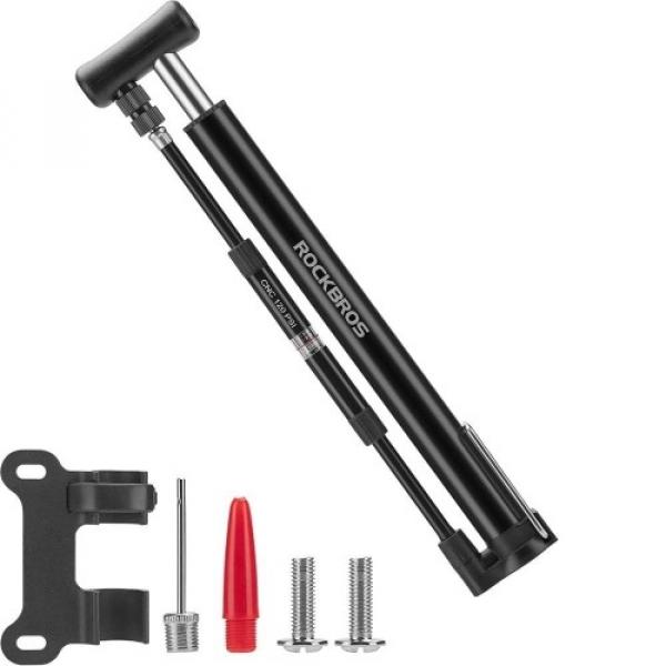 Pompka rowerowa, podłogowa Rockbros Mini Bike Pump, czarna