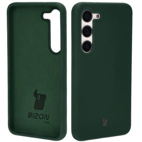 Etui silikonowe Bizon Soft Case do Galaxy S23, ciemnozielone