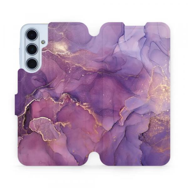 Etui z klapką do Galaxy M35 5G, Mobiwear Book, fioletowe