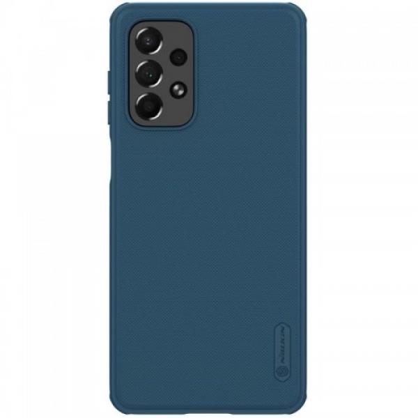 Etui Nillkin Super Frosted Shield Pro Galaxy A73 5G, niebieskie