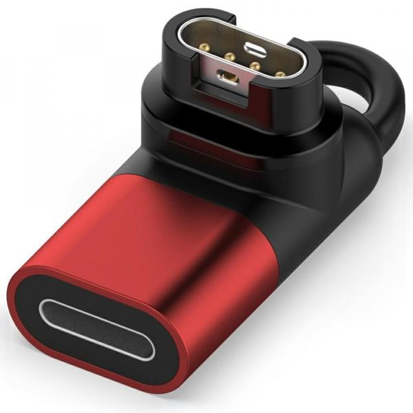 Adapter / przejściówka Lightning Beline do ładowania zegarków Garmin, czerwony