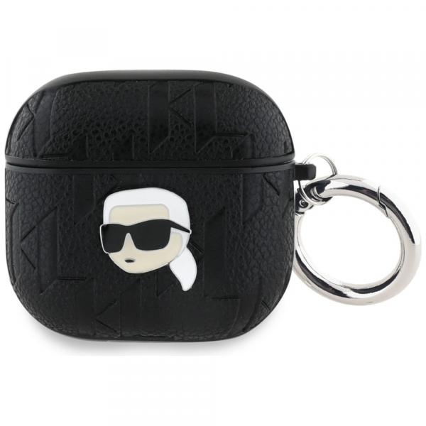 Etui Karl Lagerfeld Monogram Karl Head do AirPods 4, czarny