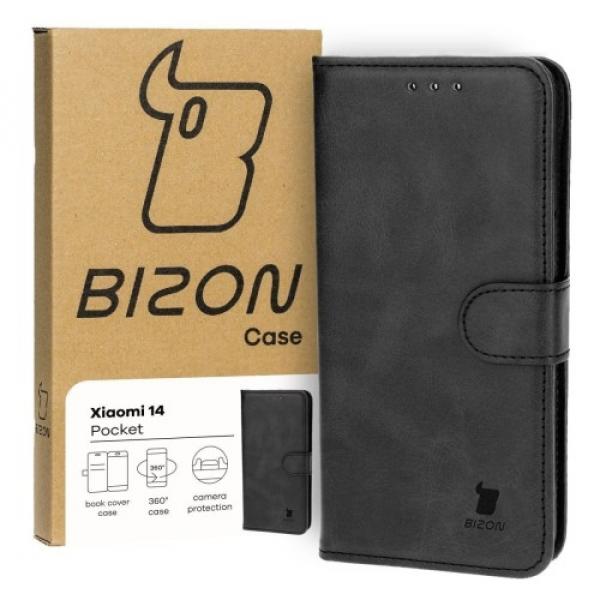 Etui z klapką Bizon Case Pocket do Xiaomi 14, czarne