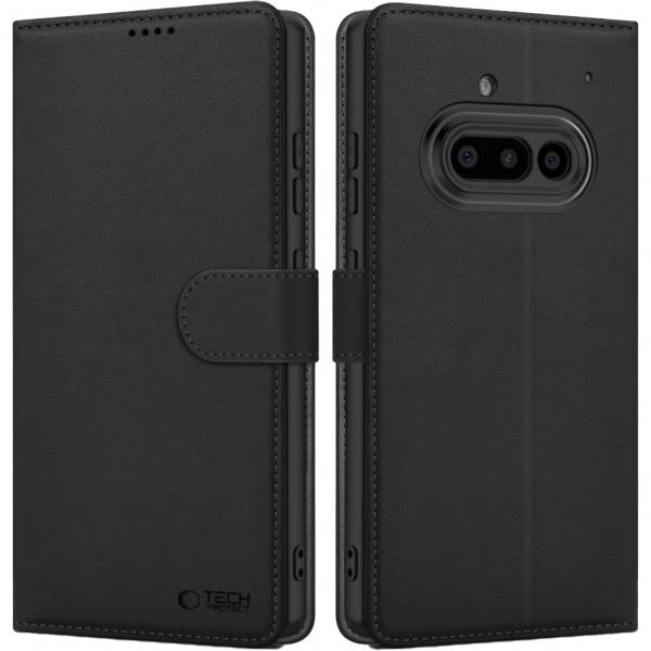 Etui Tech-Protect Wallet do Nothing Phone (3a), czarne