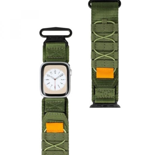 Sportowy pasek do zegarka Bizon Strap Watch Adventure do Apple Watch 38/40/41/42 mm, khaki