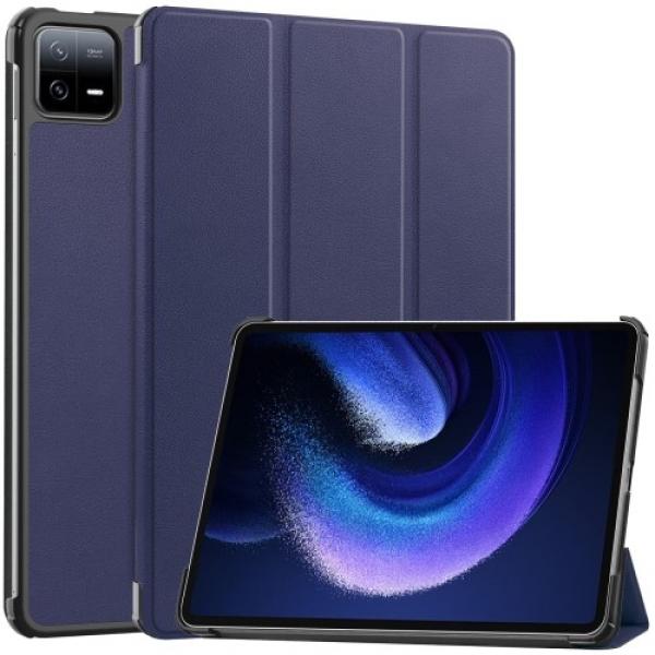 Etui Bizon Case Tab Croc do Xiaomi Pad 6 / Pad 6 Pro, granatowe