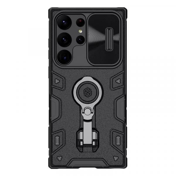 OUTLET: Etui z ochroną aparatu Nillkin CamShield Armor Pro do Galaxy S23 Ultra, czarne