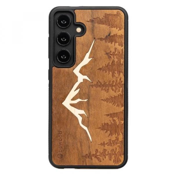 Drewniane etui do Galaxy A55 5G, Bewood Góry Imbuia