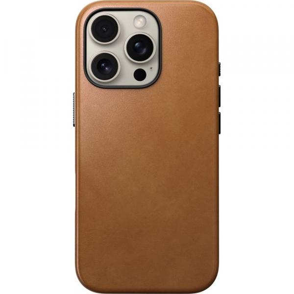 Skórzane etui Nomad Traditional Leather MagSafe do iPhone 16 Pro, jasnobrązowe