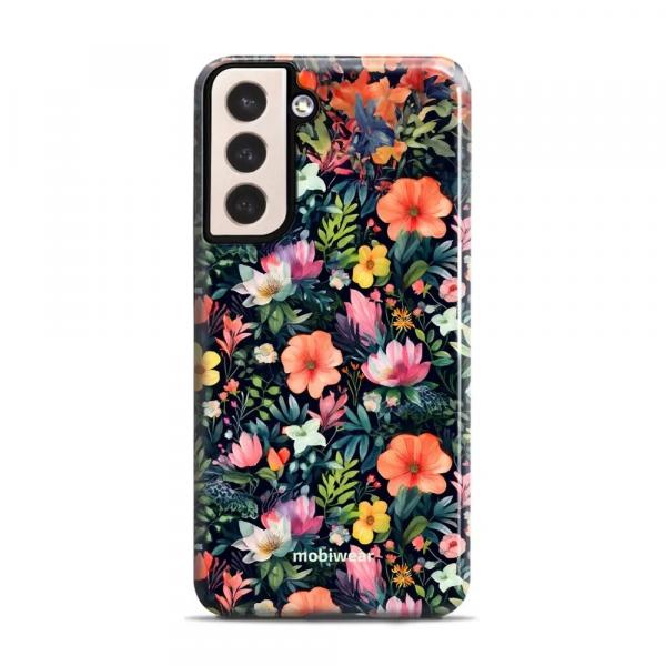 Etui ochronne do Galaxy S21 Plus, Mobiwear Elite Pro, kolorowo-kwieciste