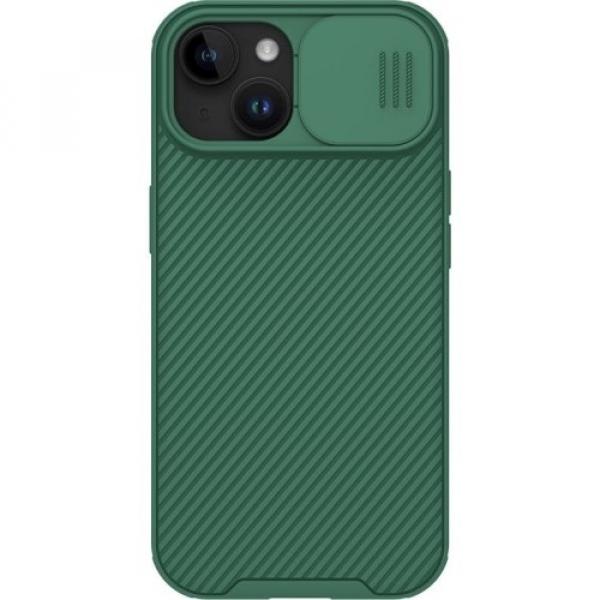 Etui Nillkin CamShield Pro do iPhone 15, ciemnozielone