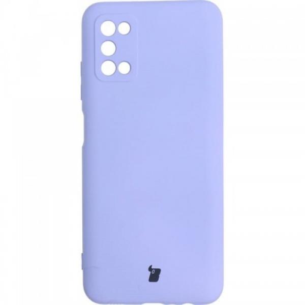 Etui Bizon Case Silicone do Galaxy A03S, fioletowe