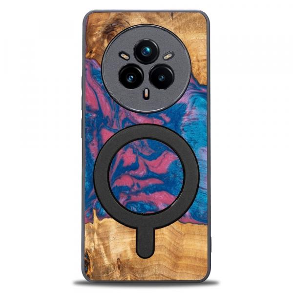 Drewniane etui do Realme 14 Pro 5G, Bewood Unique Neons Vegas do MagSafe