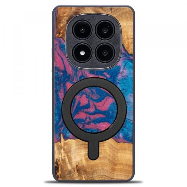 Drewniane etui do Xiaomi Redmi Note 14 Pro Plus 5G, Bewood Unique Neons Vegas do MagSafe