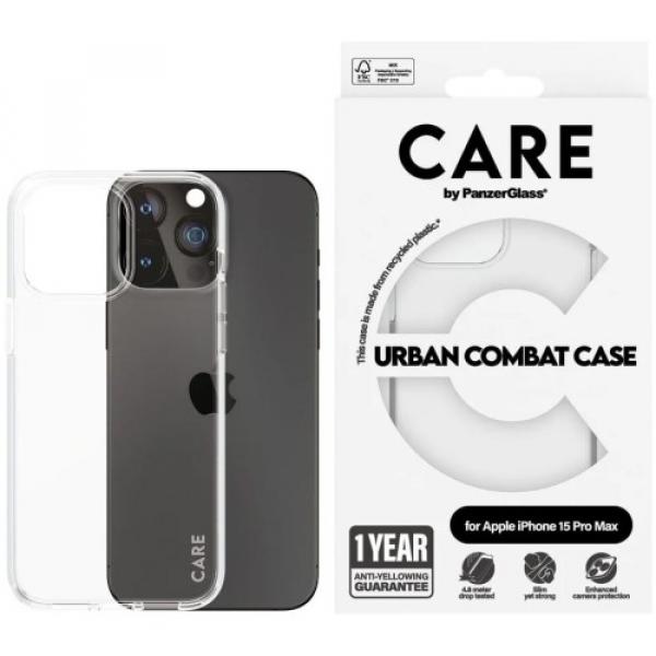 Etui CARE by PanzerGlass Urban Combat Case do iPhone 15 Pro Max, przezroczyste