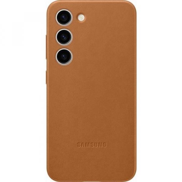 Etui Samsung Leather Cover do Galaxy S23, brązowy