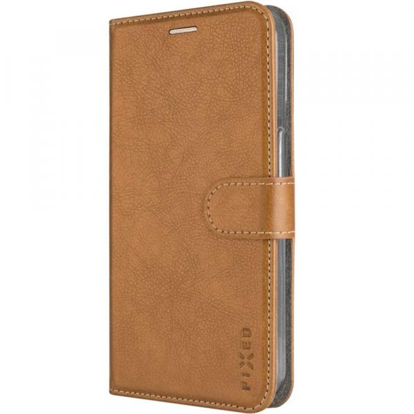 Etui Fixed Book Case Opus do Galaxy S25, brązowe