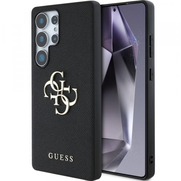 Etui Guess Grained Big 4G Small Classic Logo do Galaxy S25 Ultra, czarne