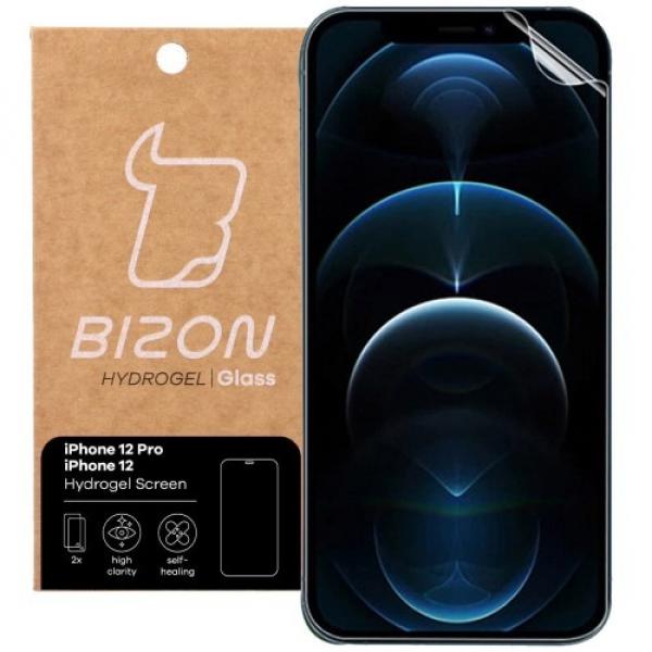 Folia hydrożelowa na ekran Bizon Glass Hydrogel, iPhone 12 / 12 Pro, 2 sztuki