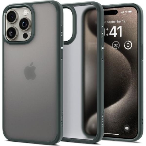 Etui Spigen Ultra Hybrid do iPhone 15 Pro Max, półprzezroczysto-zielone