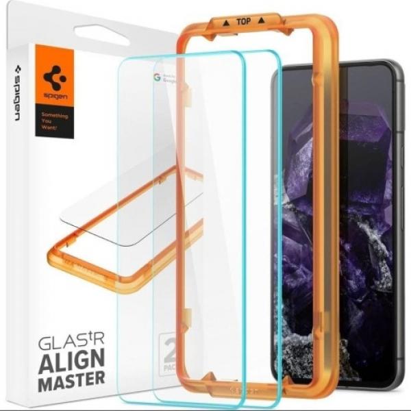 Szkło do etui Spigen Glas.tR AM 2-Pack do Google Pixel 8