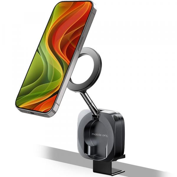 Uchwyt samochodowy, magnetyczny na telefon do MagSafe Mobile Origin Travel Holder, czarny