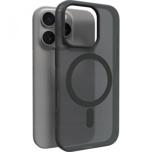 Etui Puro Daylight Mag do MagSafe do iPhone 16 Pro, czarne półprzezroczyste