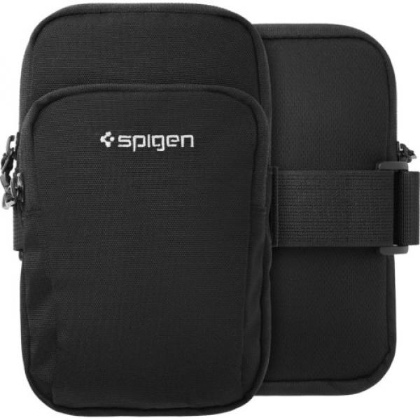 Opaska na ramię, etui Spigen A702 Dynamic Shield Armband do telefonu, czarna