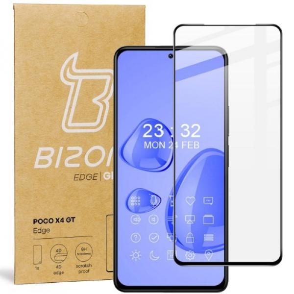 Szkło hartowane Bizon Glass Edge do Xiaomi Poco X4 GT, czarne