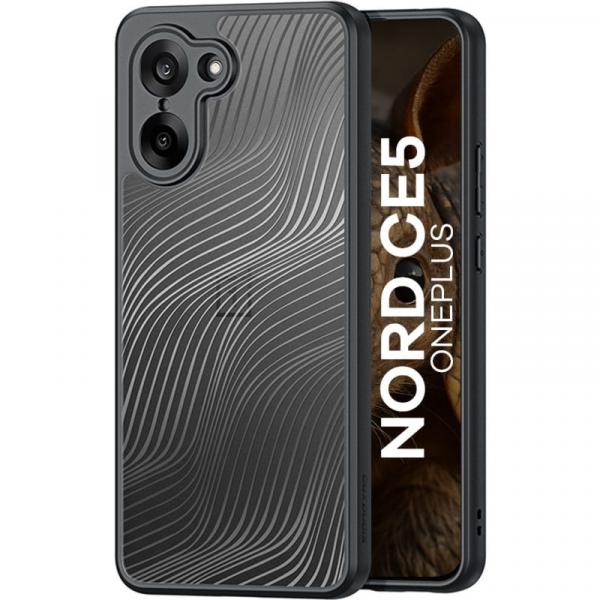 Etui Dux Ducis AIMO do OnePlus Nord CE5 przezroczyste z czarną ramką