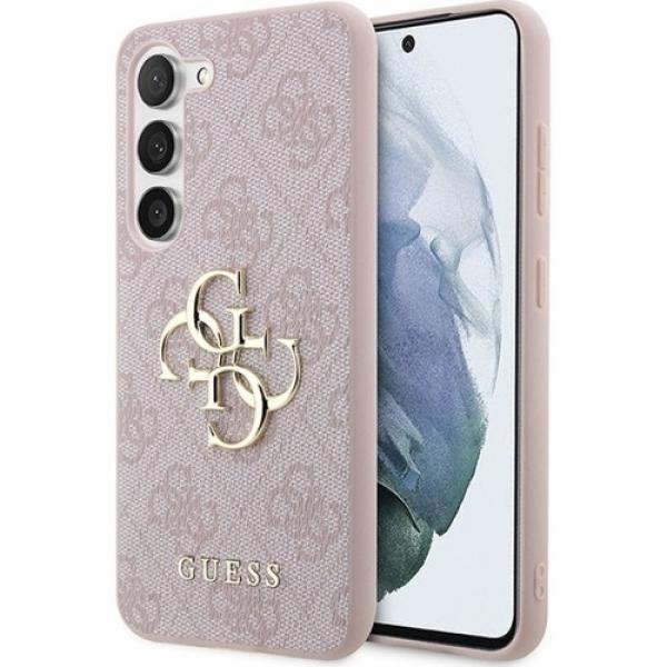 Etui Guess HardCase 4G Big Metal Logo do Galaxy A55, różowe