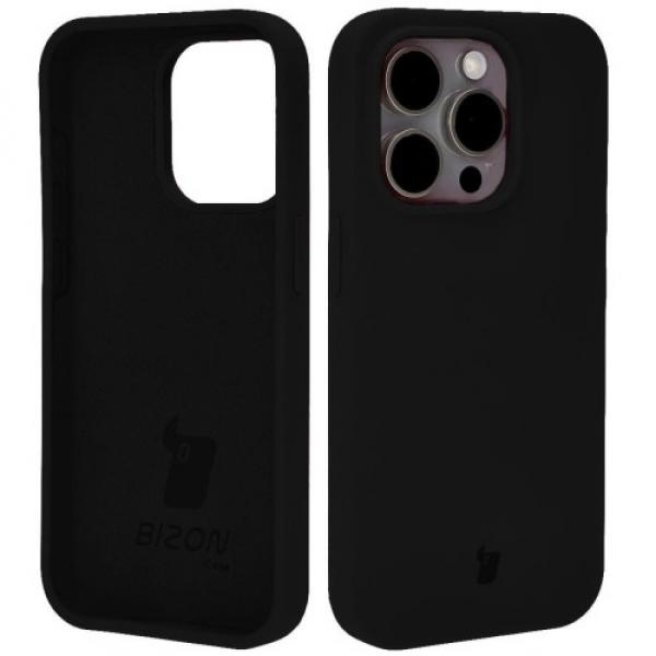 Etui silikonowe Bizon Soft Case do iPhone 15 Pro, czarne